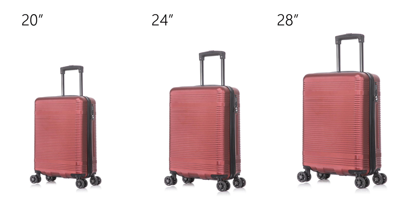 Premium 20/24/28 Inch ABS Hardside Luggage Full Details Premium 20/24/28 Inch ABS Hardside Luggage Full Details