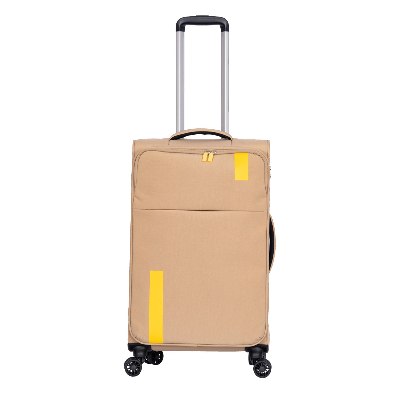 Water-resistant travel luggage with spinner wheels